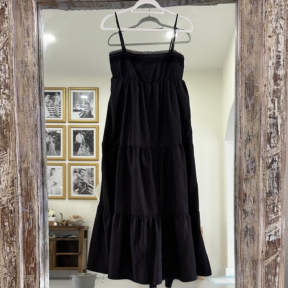 Zara Dresses & Skirts - Zara Black Spaghetti Strap Maxi Dress